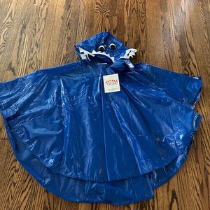 Brand new cute vintage blue Dino rain poncho